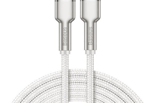 Cable de datos tipo C a iPhone PD 20W 2Mt Blanco