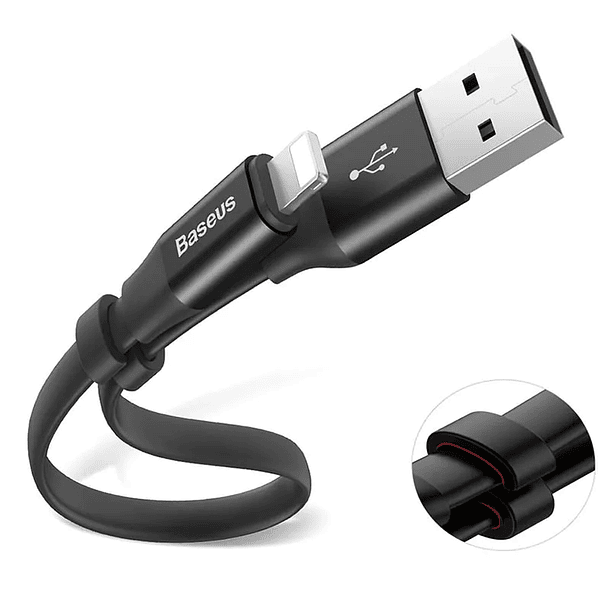 Cable Portable Nimble USB a Lightning (iP) de 2A y 23 cm