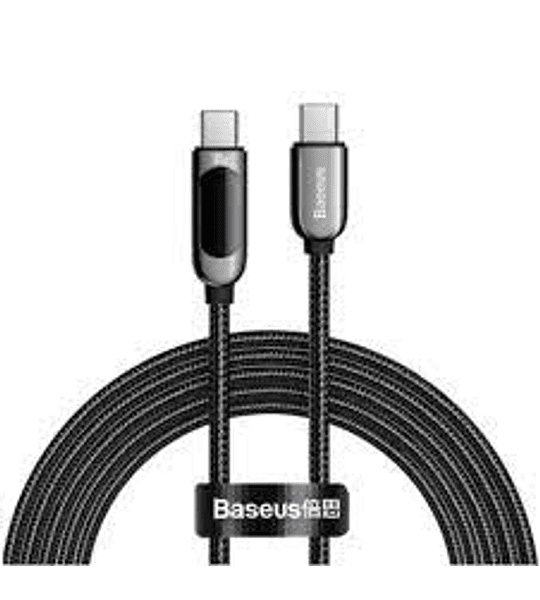 Cable de Carga Rápida Tipo C a Tipo C de 100W y 2Mt