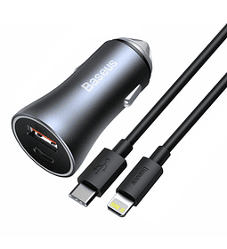 Cargador Carro Golden Pro USB-C/USB 40W 3.0