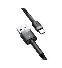 Cable Cafule USB-A a C - 2A 2Mt