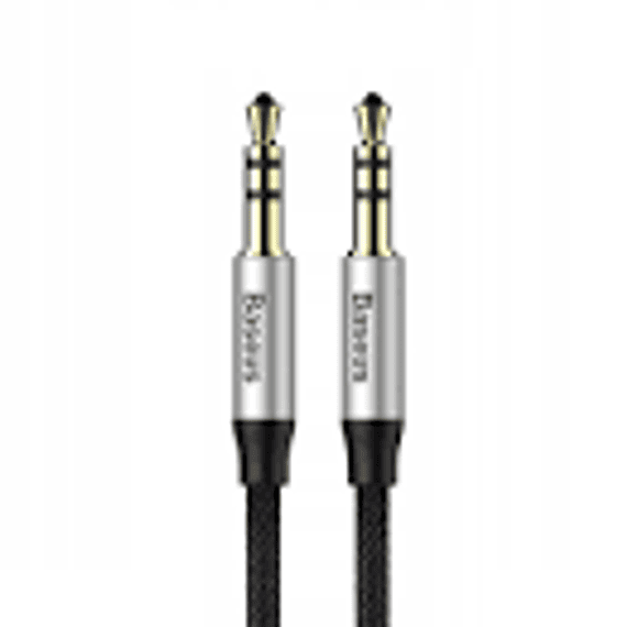Cable Yiven Audio M30 1Mt Silver+Black Baseus CAM30-BS1