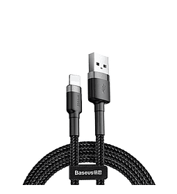 Cable de Datos Lightning de 2.4A y 1 Mt Color Negro