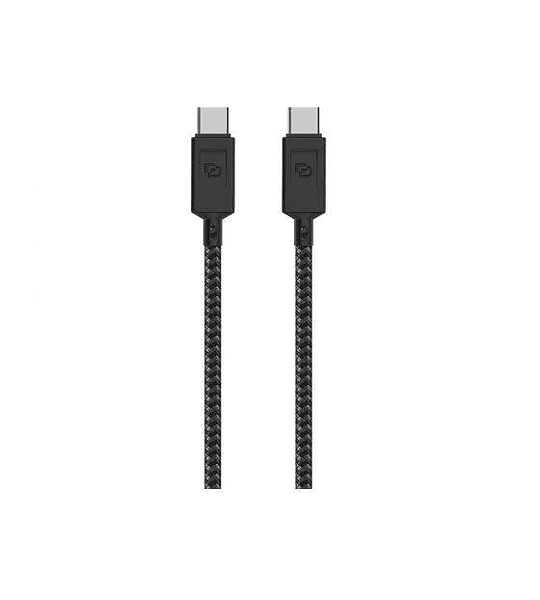 Cable USB-C a USB-C 1.2 Mt Rugged Dusted Negro