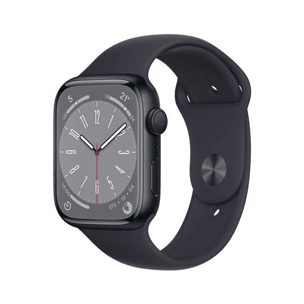 Apple Watch Series 8, Case Aluminio Medianoche, 45mm, Correa Deportiva Medianoche MNP13BE/A 2