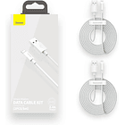Kit cable 2 USB a IP 1.5Mt Blanco 1