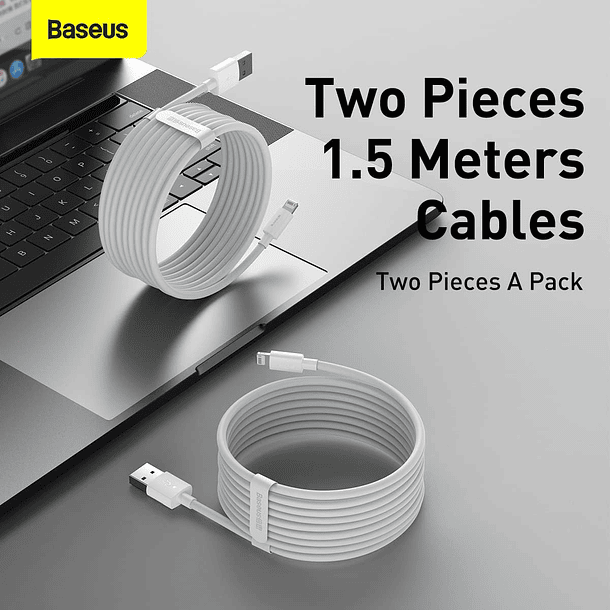 Kit cable 2 USB a IP 1.5Mt Blanco 4