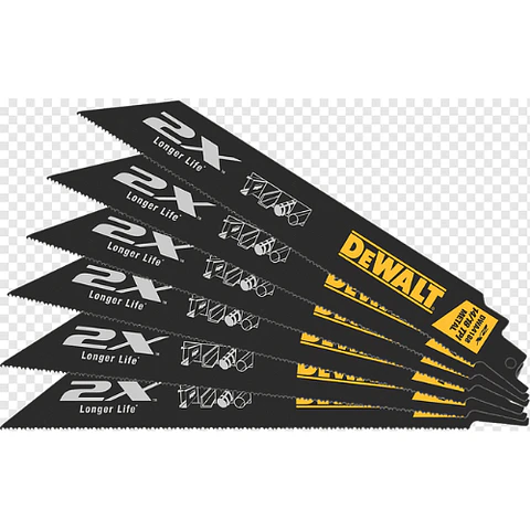 DeWalt DWA4188 Set 5 Hojas Sierra Sable 8" Metal 14/18D