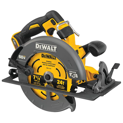 Sierra Circular 7 1/4" 60V DeWalt - No Incluye Baterías ni Cargador