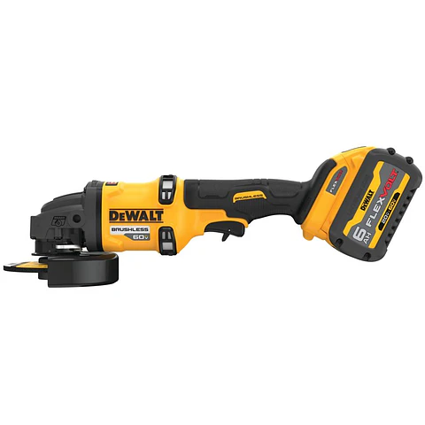 Kit Esmeril Angular 4 1/2" 60V DeWalt - 1 Batería + Cargador 6Ah