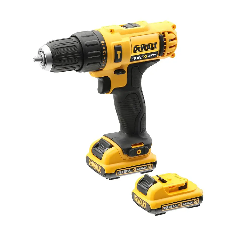 Taladro Percutor Inalámbricos 12V Litio-ion DeWalt - 2 Baterías de 2.0Ah + Cargador y Bolso de Traslado 1