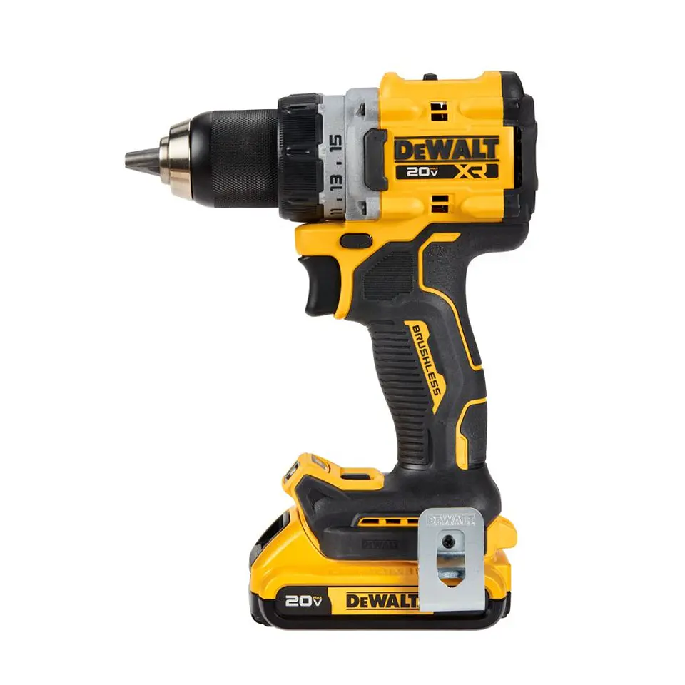 Taladro Atornillador de 13mm sin Carbones de 20V MAX XR DeWalt - 2 Baterías de 2 Ah + Cargador + Bolso de Traslado 2