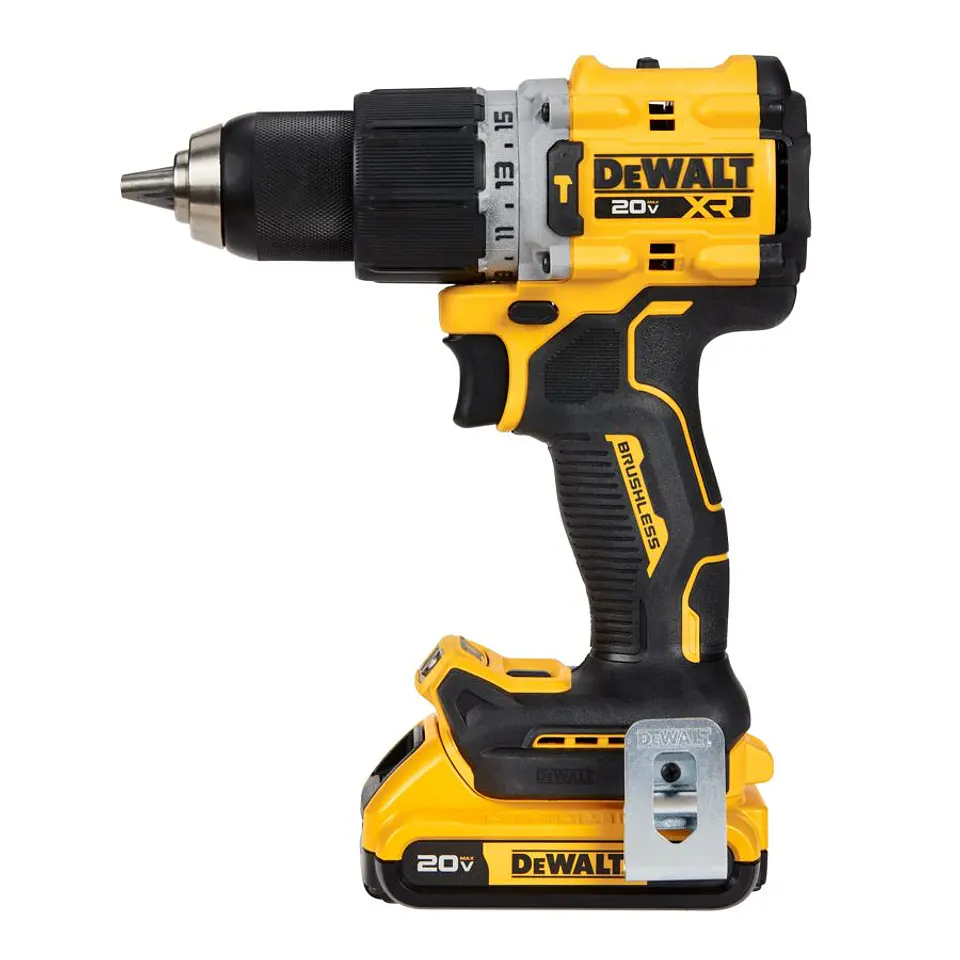 Taladro Percutor de 13mm sin Carbones de 20V MAX XR DeWalt - 2 Baterías de 2 Ah + Cargador + Bolso de Traslado 3