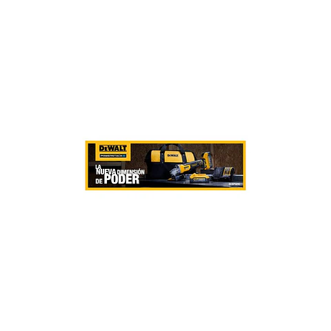 Esmeril Angular 4-1/2" 20V XR Brushless DeWalt - 2 Baterías Powerstack 5.0 Ah + Cargador + Bolso de Traslado