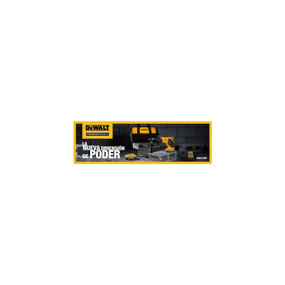 Rotomartillo Inalámbrico 26MM 20V DeWalt - 2 Baterías Powerstack 5.0 Ah + Cargador + Bolso de Traslado 3