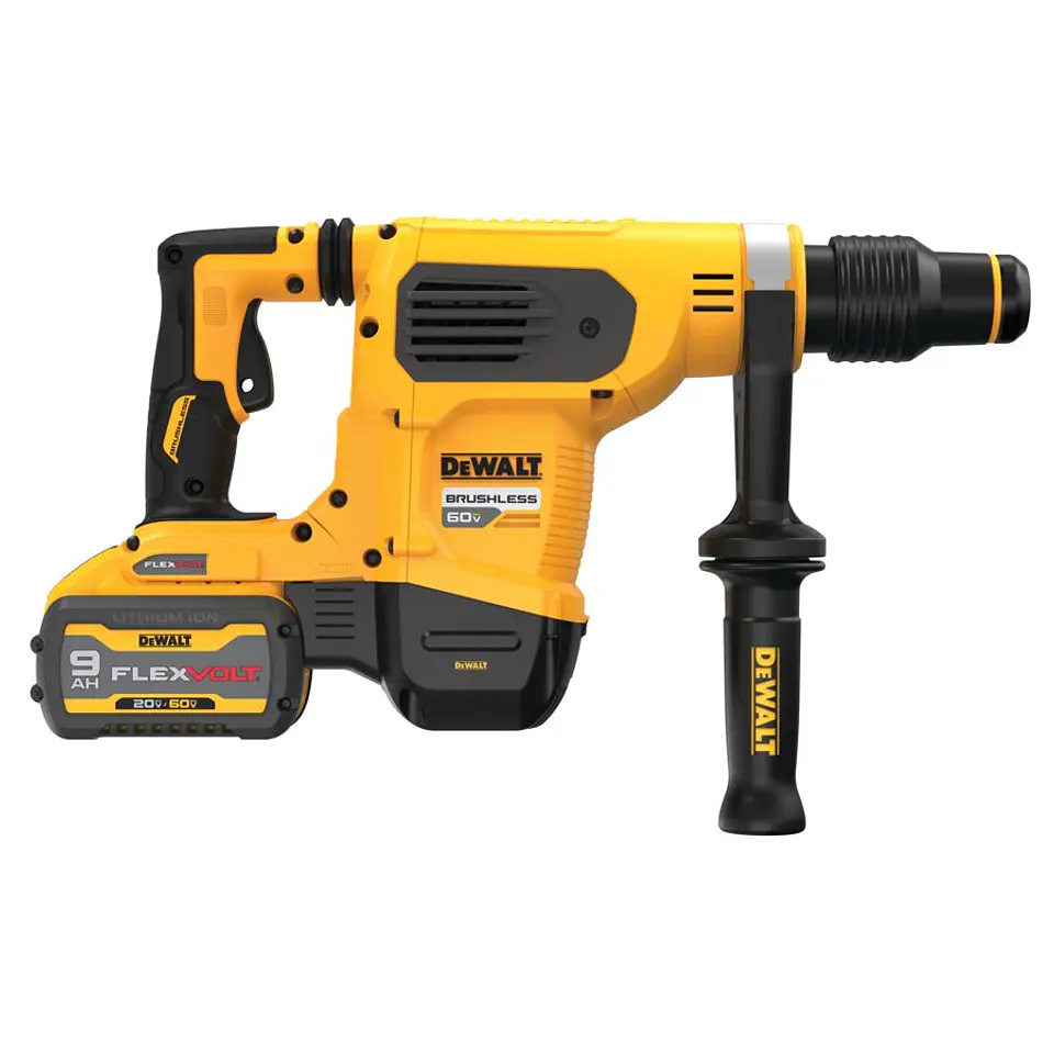 Rotomartillo SDS MAX 60V 5KG DeWalt - Incluye 2 Baterías 9Ah + Cargador 8Ah + Maleta de Traslado 2