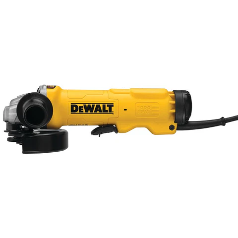 Esmeril Angular 4 1/2" 1.500W Hombre Muerto DeWalt - Incluye (1) Llave. (1)guarda y (1) Disco de Corte