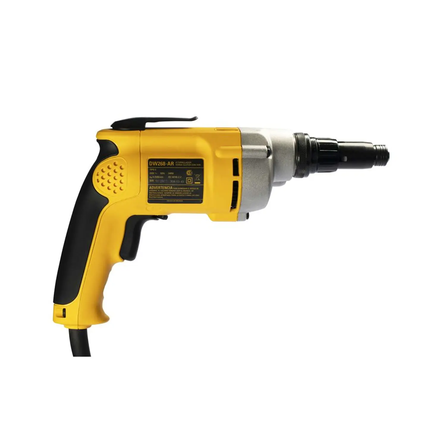 Atornillador R.p.m 0-2.500 540W C/c.torque Torque 4-26 Nm; Peso 1,7 Kg. DeWalt 3