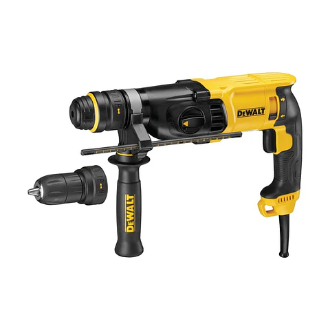 Rotomartillo SDS Plus 800W C/mandril DeWalt - Incluye (1) Empuñadora y (1) Mandril Metálico Autoajustable