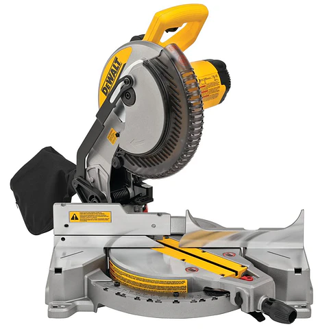 Sierra Ingleteadora 10" 1.600W DeWalt - Incluye (1) Llave de Ajuste. (1) Disco 10". (1) Bolsa Recolectora de Polvo y (1) Kit de Extensión