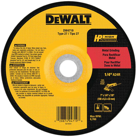 D. Corte Metal Premium Dw 180x2.4mm DeWalt