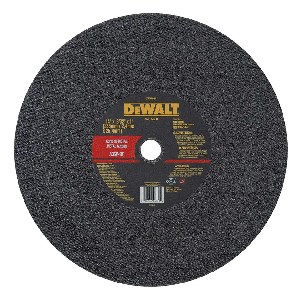 D. Corte Metal Dw 14X2.4MM (tronzadora) DeWalt 1