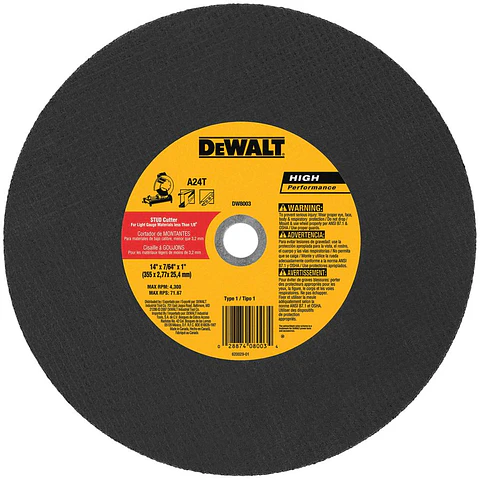 D. Corte Metal Dw 14X2.8MM (tronzadora) DeWalt