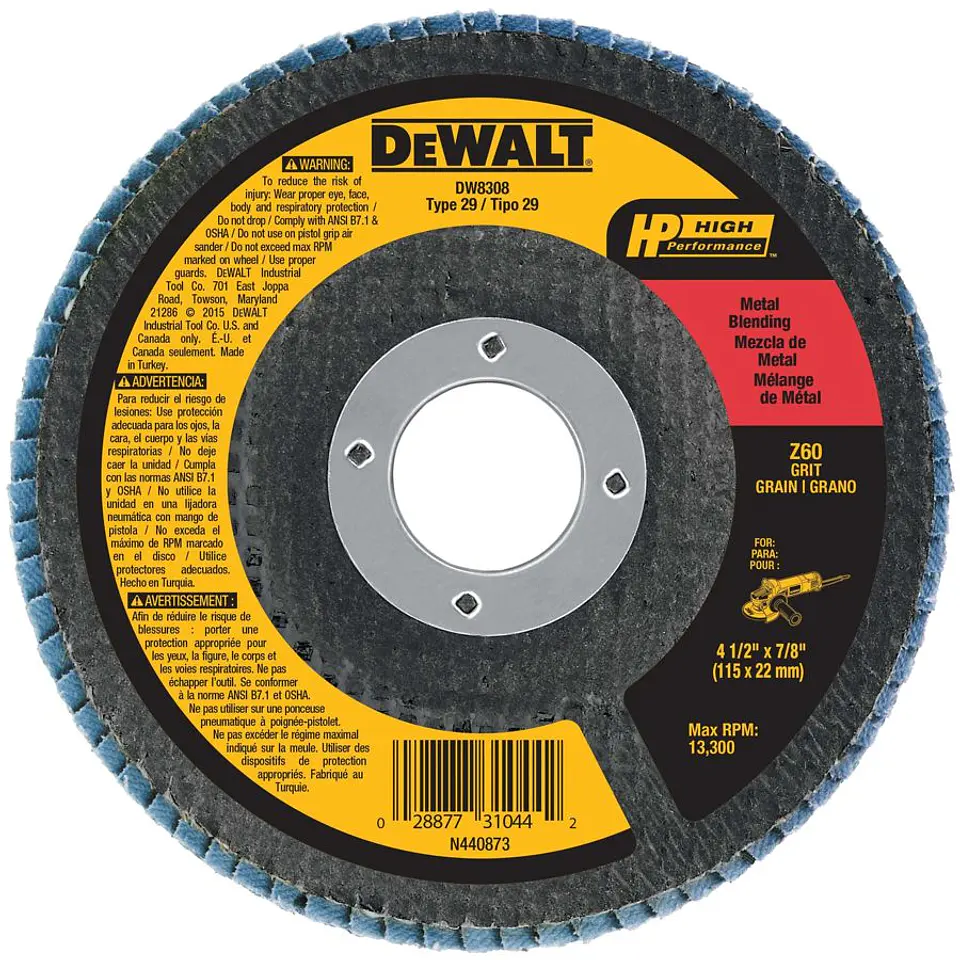 Disco Traslapado Dw Zirconia 115mm Z60 DeWalt 1