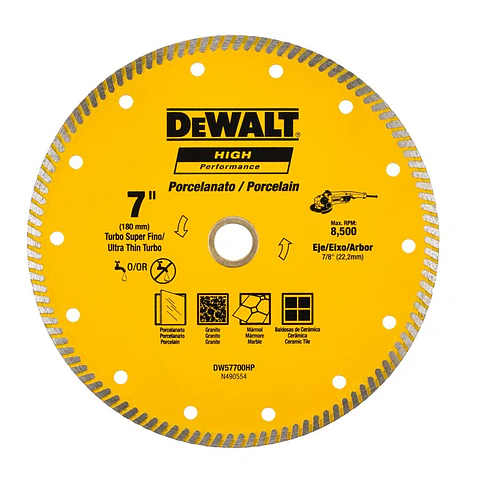 D. Diam. Ranurado Dw 7 Super Fino HP DeWalt