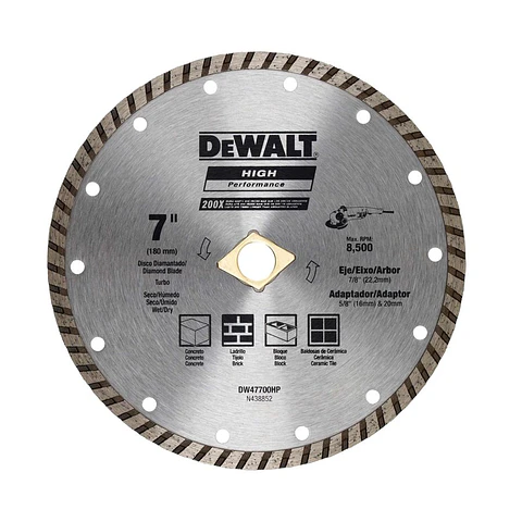 D. Diam. Ranurado 7' 180 X0.08X22 HP DeWalt