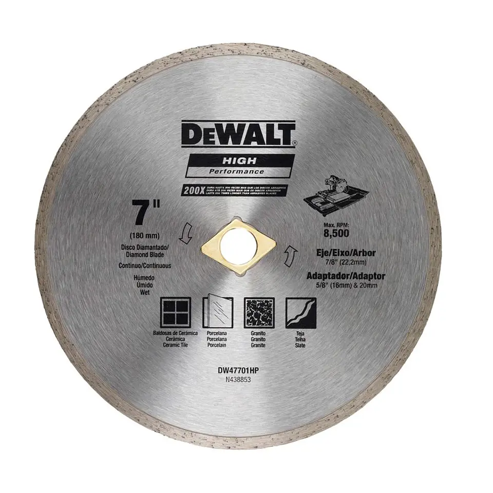 D. Diam. Continuo Dw 180X0.08X22 HP DeWalt 1