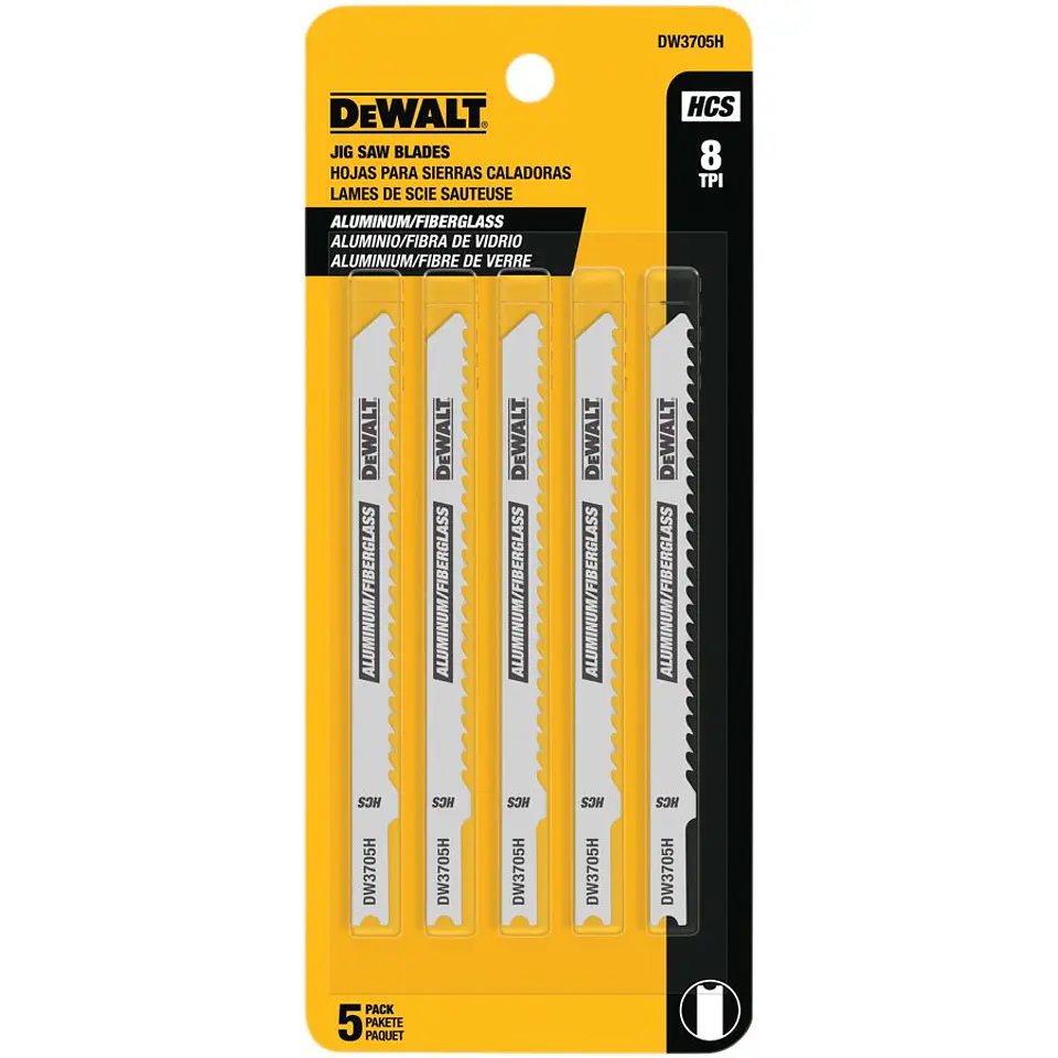 4'' DeWalt - 8 Tpi - Hcs - 5 Un. - Corte Aluminio/fibra de Vidrio u 1