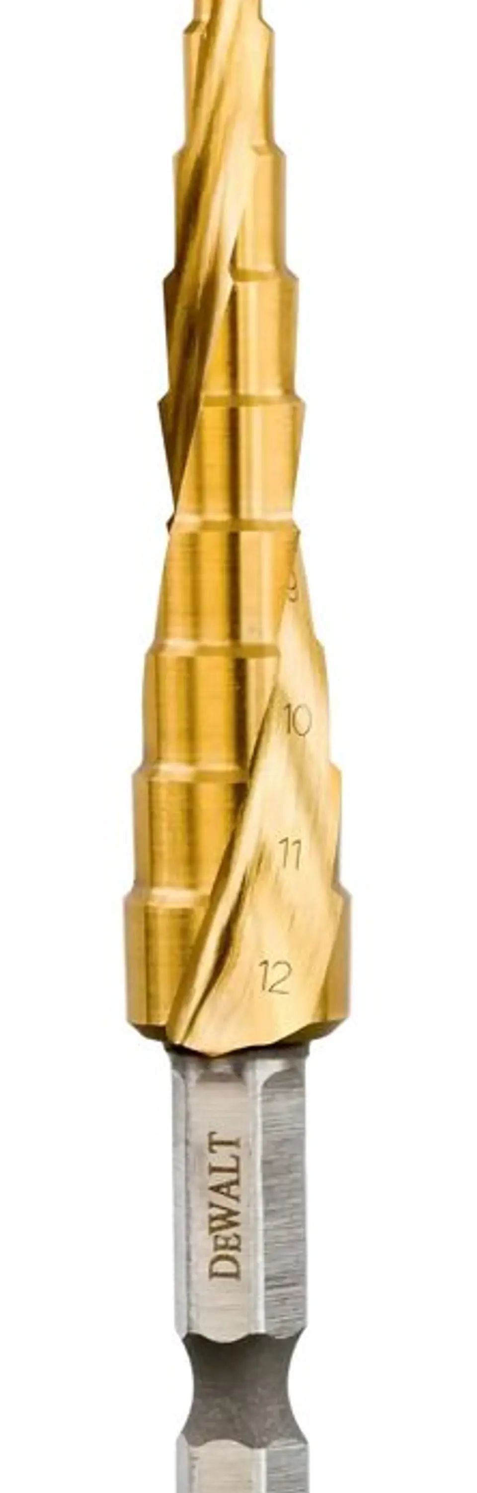 Broca Escalonada 6, 7, 8, 9, 10, 11, 12 Mm. Toma Hex 1/4'' Impact Ready DeWalt 3
