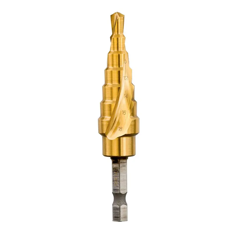 Broca Escalonada 8, 10, 12, 14, 16, 18 Mm. . Toma Hex 1/4'' Impact Ready DeWalt 1