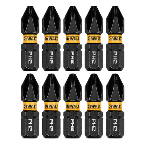 Flextorq PH2 1Pulg (10 Pzas) DeWalt