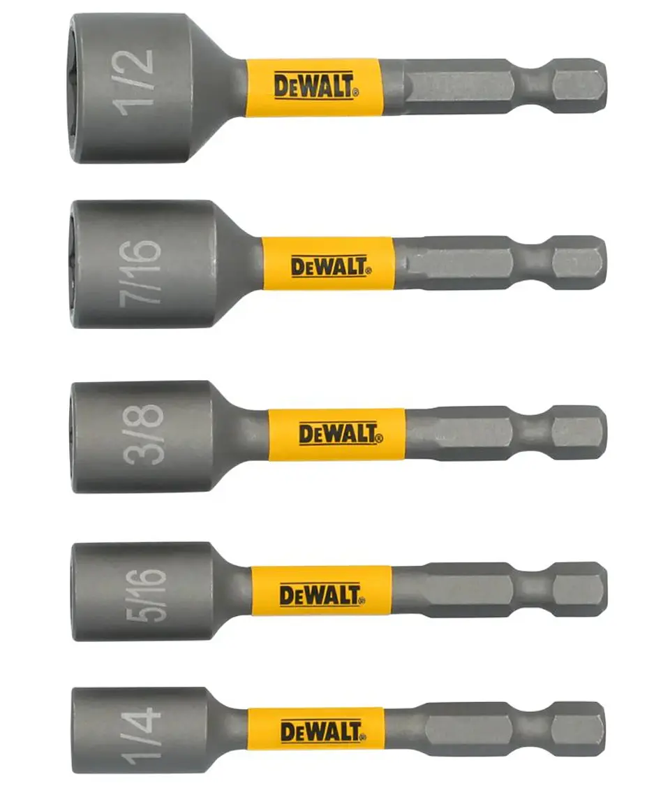 Maxfit Set 5 Vasos de Tuerca DeWalt 1
