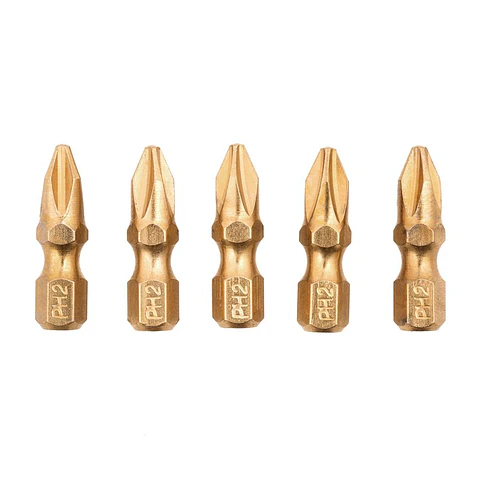 Juego de 5 Puntas Titanio Cortas Black+Decker