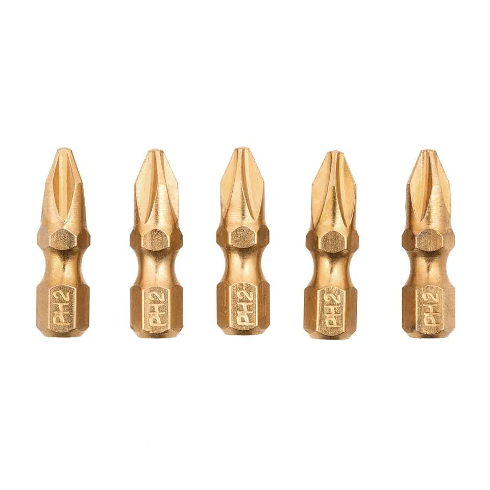 Juego de 5 Puntas Titanio Cortas Black+Decker 1