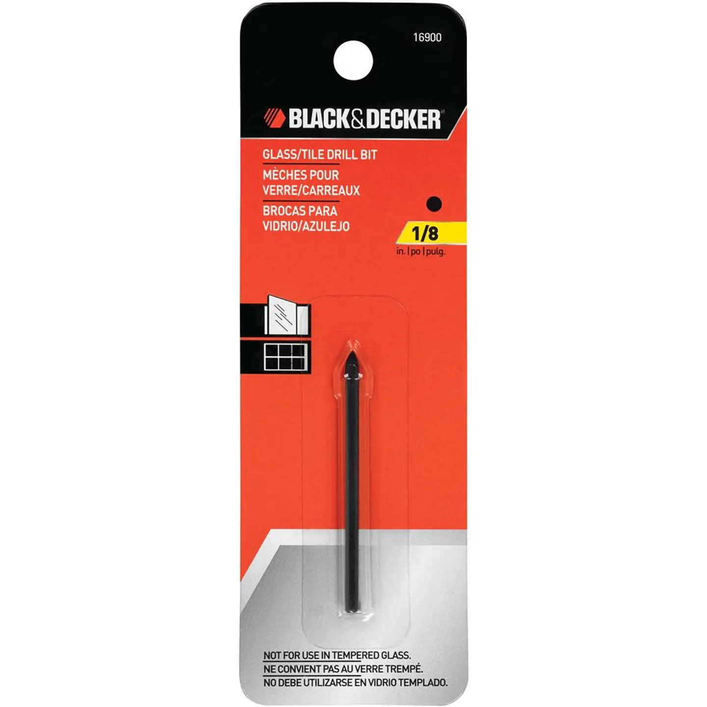 Broca para Cerámica y Vidrio Black+Decker - Ø 3 Mm 1
