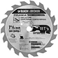 Disco de Sierra 7 1/4'' Black+Decker - 18 Dientes - Eje 5/8'' (16 Mm) - Corte Grueso Madera - Miniatura 1