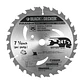 Disco de Sierra 7 1/4'' Black+Decker - 24 Dientes - Eje 5/8'' (16 Mm) - Corte Medio Madera - Miniatura 1