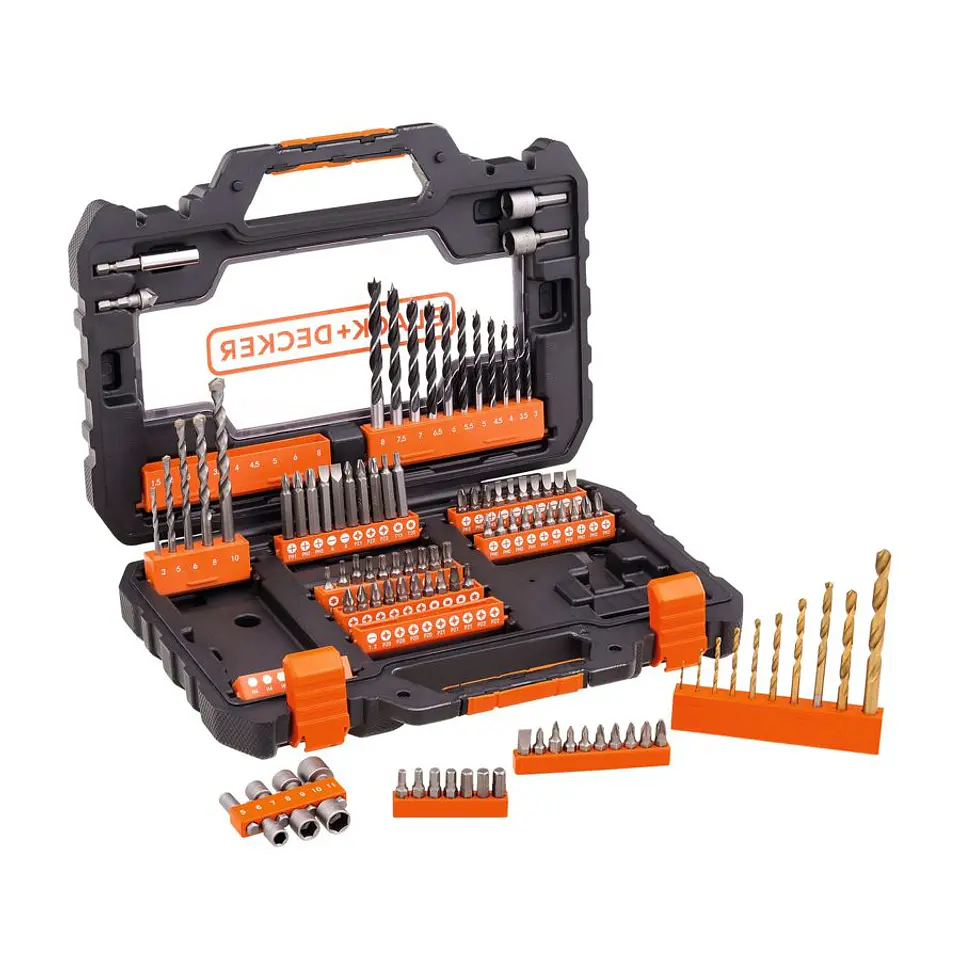 Set para Atornillar y Perforar 104 Piezas Black+Decker 1