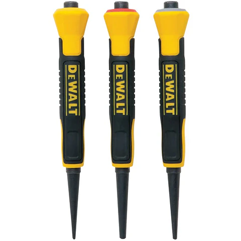 1/32", 2/32", 3/32" Bi-material Nail Sets DeWalt