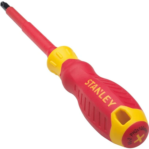 Destornillador Aislado Vde 1000V Punta Philips (ancho Punta #2· Largo 4" (100 Mm)) Stanley