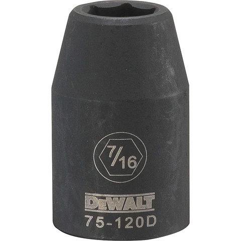 Dado de Impacto 7/16" 6P Encastre 1/2" DeWalt
