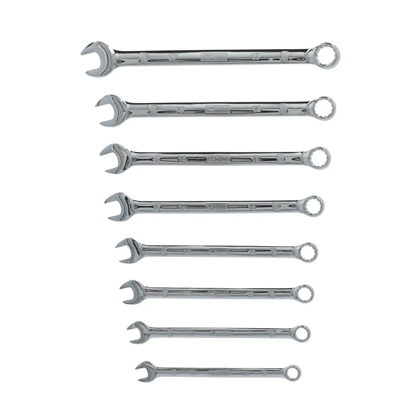 Juego de Llaves Combinadas Métricas 8 Piezas (10 a 17 mm) DeWalt 1
