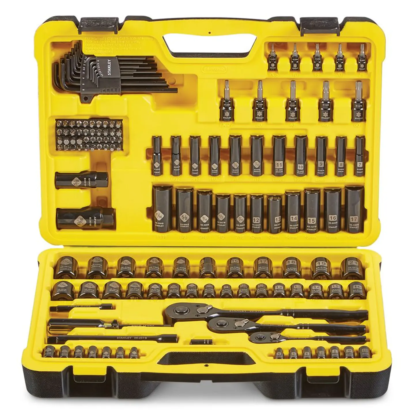 Set Mecanico Chromado 150 Piezas 1/4, 1/2, 3/8