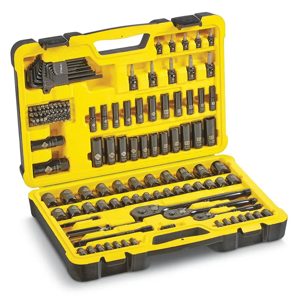 Set Mecanico Chromado 150 Piezas 1/4, 1/2, 3/8