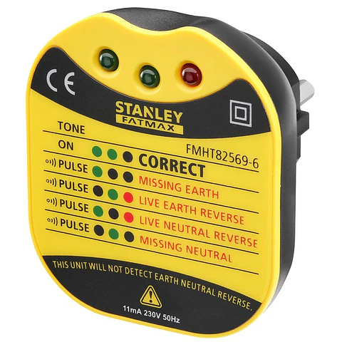 Probador de Enchufes 50-60Hz; 230V Stanley® Fatmax®