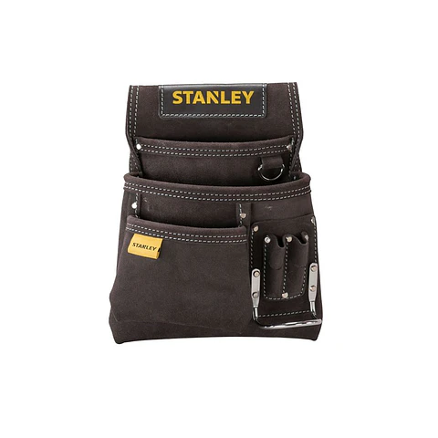 Bolsa para Clavos C/soporte Martillo Cuero Stanley